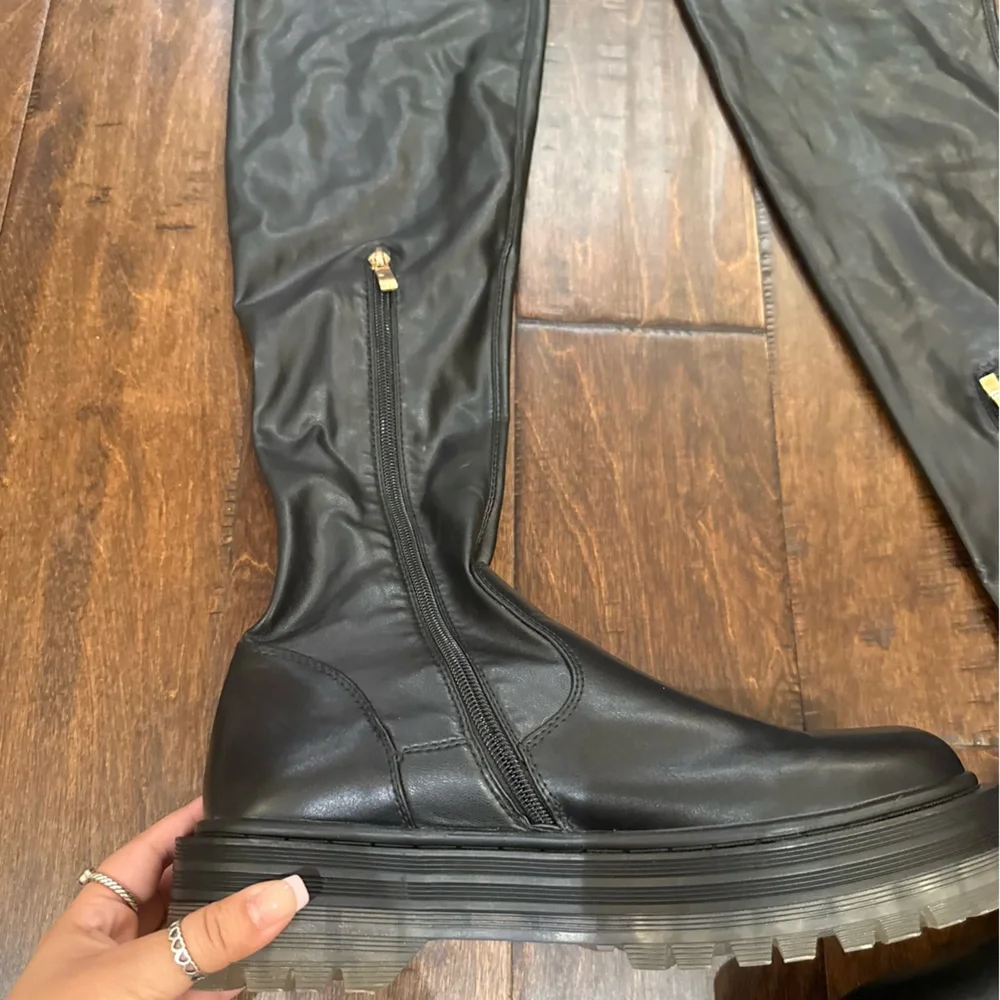Azalea Wang Surgical-Proceed Thigh High Platform Boots size 10 Rave Club Y2K